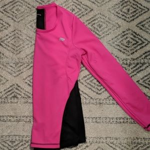 Pink and black long sleeve tee